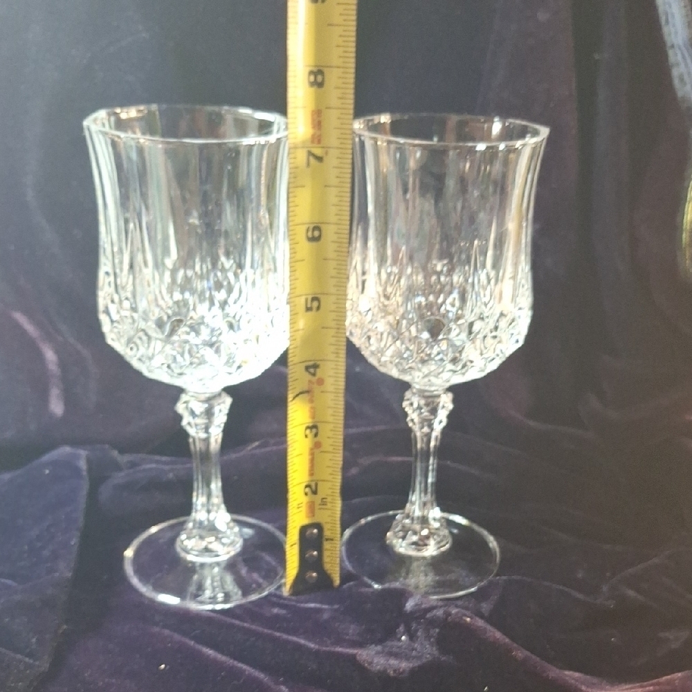 Elegant Crystal Pair Wine Glass Set of 2